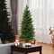 3 Feet Tabletop Christmas Tree with 50 LED Lights and Timer PVC PE Branches and Cement Base